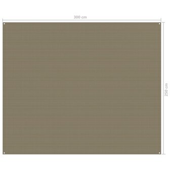 Tenttapijt 250x300 cm taupe 4