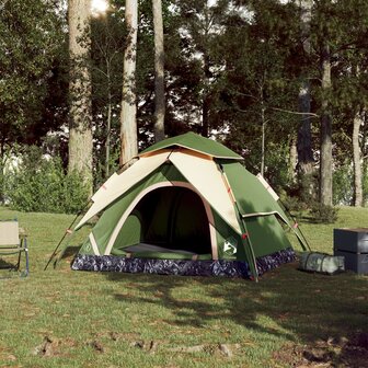 Koepeltent 3-persoons snelontgrendeling groen 3