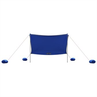 Strandluifel met zandankers 304x300 cm blauw 4