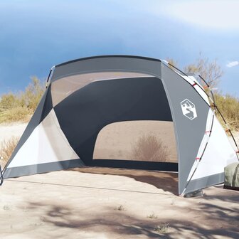 Strandtent 274x178x170/148 cm 185T polyester grijs 1