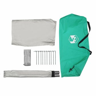 Strandtent 268x223x125 cm 185T polyester zeegroen 12