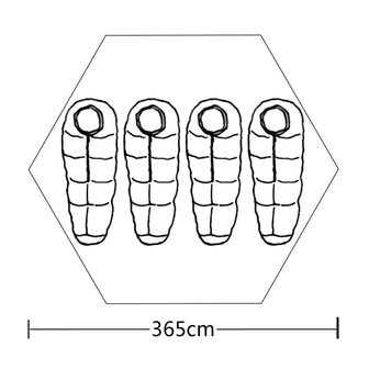 Tent 4-persoons groen 7