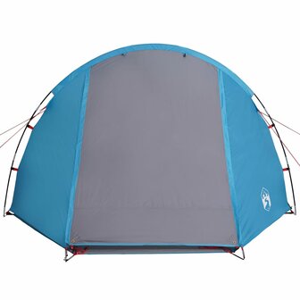 Tunneltent 4-persoons waterdicht blauw 6