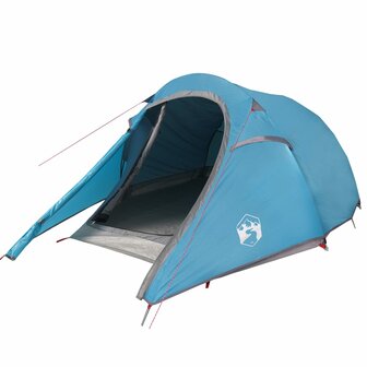 Tunneltent 3-persoons waterdicht blauw 2