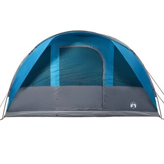 Tunneltent 7-persoons waterdicht blauw 6