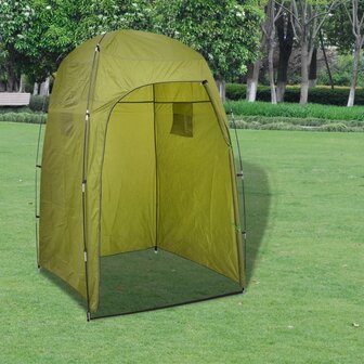 Kampeertoilet met tent draagbaar 10 + 10 L 2