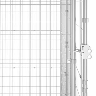 Hondenkennel voor buiten 110x220x180 cm gegalvaniseerd staal 5