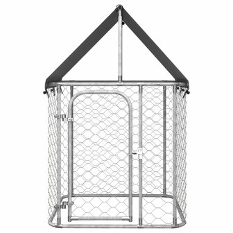 Hondenkennel voor buiten met dak 100x100x150 cm 2