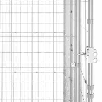 Hondenkennel met dak 14,52 m&sup2; gegalvaniseerd staal 5