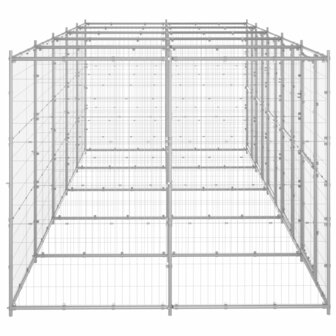 Hondenkennel 12,1 m&sup2; gegalvaniseerd staal 3