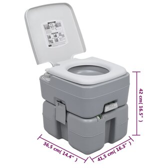 Campingtoilet en watertankset draagbaar 7