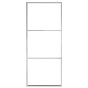 Inloopdouchewand met schap 115x195 cm ESG-glas aluminium chroom 4