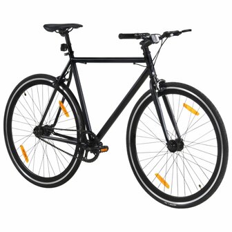 Fiets met vaste versnelling 700 c 59 cm zwart 2