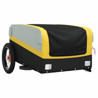 Fietstrailer 30 kg ijzer zwart en geel 4