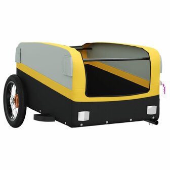 Fietstrailer 30 kg ijzer zwart en geel 5