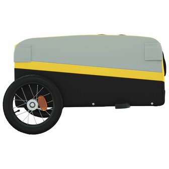 Fietstrailer 30 kg ijzer zwart en geel 7