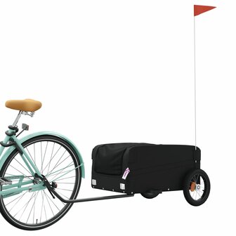 Fietstrailer 30 kg ijzer zwart 3