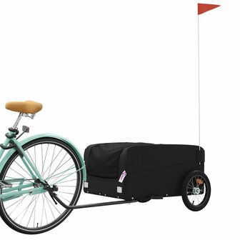 Fietstrailer 45 kg ijzer zwart 3