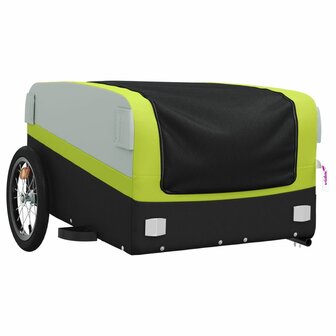 Fietstrailer 45 kg ijzer zwart en groen 4