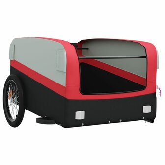 Fietstrailer 45 kg ijzer zwart en rood 5