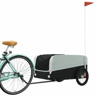 Fietstrailer 45 kg ijzer zwart en grijs 3