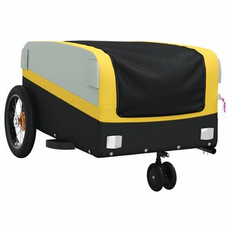 Fietstrailer 30 kg ijzer zwart en geel 4