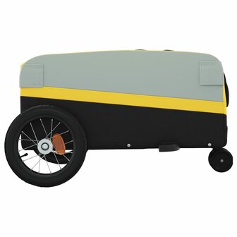 Fietstrailer 30 kg ijzer zwart en geel 7