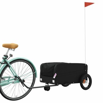 Fietstrailer 30 kg ijzer zwart 3