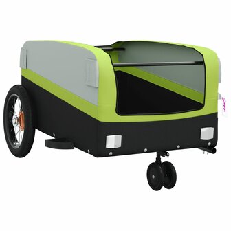 Fietstrailer 30 kg ijzer zwart en groen 5