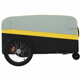 Fietstrailer 45 kg ijzer zwart en geel 7