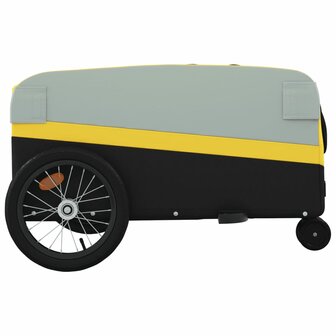 Fietstrailer 45 kg ijzer zwart en geel 7