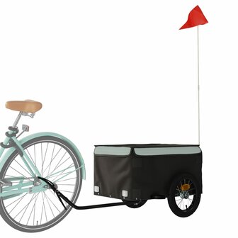 Fietstrailer 30 kg ijzer zwart en grijs 3