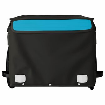 Fietstrailer 30 kg ijzer zwart en blauw 6