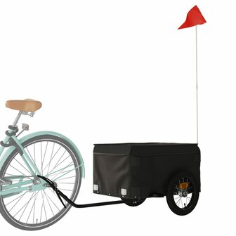 Fietstrailer 30 kg ijzer zwart 3