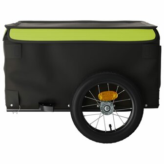 Fietstrailer 30 kg ijzer zwart en groen 7