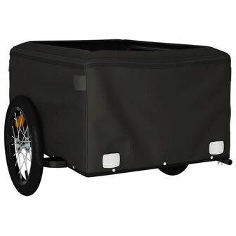 Fietstrailer 45 kg ijzer zwart en oranje 8