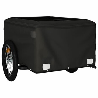 Fietstrailer 45 kg ijzer zwart en geel 5