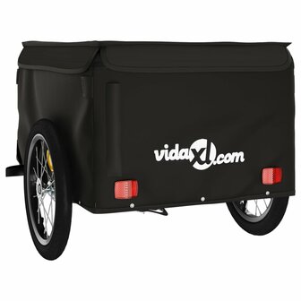 Fietstrailer 45 kg ijzer zwart 7