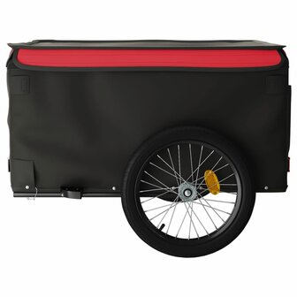 Fietstrailer 45 kg ijzer zwart en rood 6