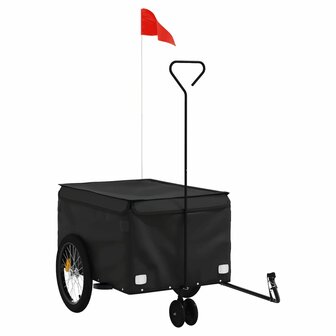 Fietstrailer 30 kg ijzer zwart 2