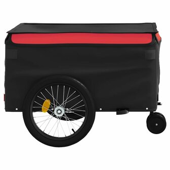 Fietstrailer 45 kg ijzer zwart en rood 7