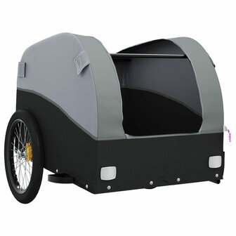 Fietstrailer 30 kg ijzer zwart en grijs 5