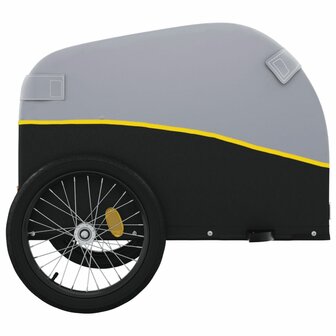 Fietstrailer 30 kg ijzer zwart en geel 7