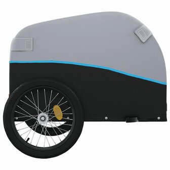 Fietstrailer 30 kg ijzer zwart en blauw 7