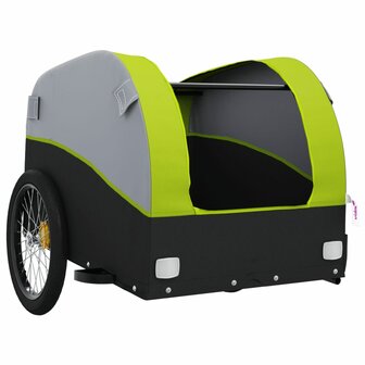 Fietstrailer 30 kg ijzer zwart en groen 5