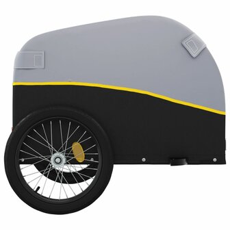 Fietstrailer 45 kg ijzer zwart en geel 7