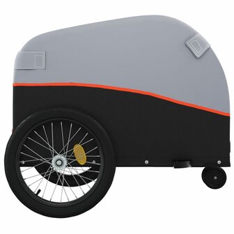 Fietstrailer 30 kg ijzer zwart en oranje 7