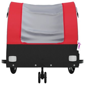 Fietstrailer 30 kg ijzer zwart en rood 6