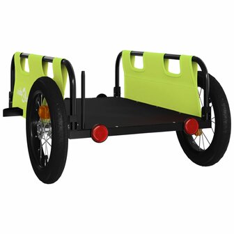 Fietstrailer oxford stof en ijzer groen 7