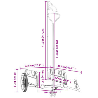 Fietstrailer oxford stof en ijzer groen 11